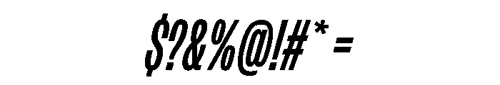 FLArtGrotesk CondensedBoldItalic Font OTHER CHARS