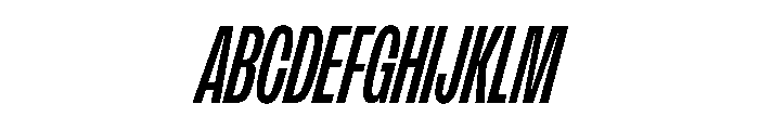 FLArtGrotesk CondensedBoldItalic Font UPPERCASE