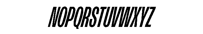 FLArtGrotesk CondensedBoldItalic Font UPPERCASE