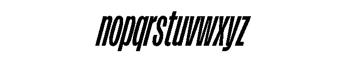 FLArtGrotesk CondensedBoldItalic Font LOWERCASE