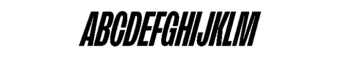 FLArtGrotesk CondensedDarkItalic Font UPPERCASE