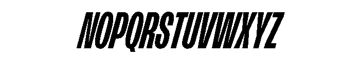 FLArtGrotesk CondensedDarkItalic Font UPPERCASE