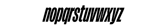 FLArtGrotesk CondensedDarkItalic Font LOWERCASE