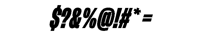 FLArtGrotesk CondensedDenseItalic Font OTHER CHARS
