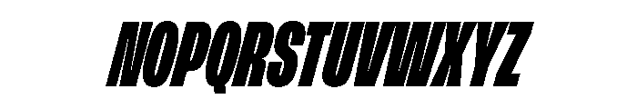 FLArtGrotesk CondensedDenseItalic Font UPPERCASE