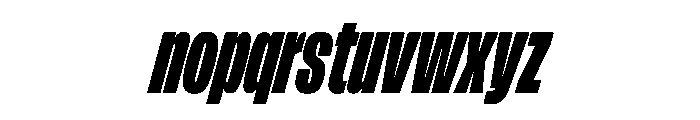 FLArtGrotesk CondensedDenseItalic Font LOWERCASE