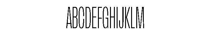 FLArtGrotesk CondensedFine Font UPPERCASE