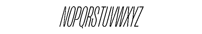 FLArtGrotesk CondensedFineItalic Font UPPERCASE