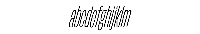 FLArtGrotesk CondensedFineItalic FONT