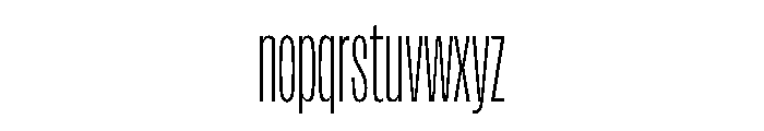 FLArtGrotesk CondensedFine Font LOWERCASE