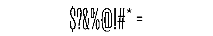FLArtGrotesk CondensedLight Font OTHER CHARS