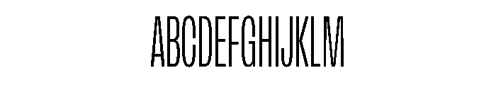 FLArtGrotesk CondensedLight Font UPPERCASE