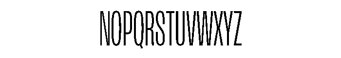 FLArtGrotesk CondensedLight Font UPPERCASE