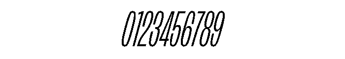 FLArtGrotesk CondensedLightItalic Font OTHER CHARS