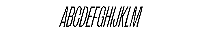FLArtGrotesk CondensedLightItalic Font UPPERCASE