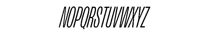 FLArtGrotesk CondensedLightItalic Font UPPERCASE