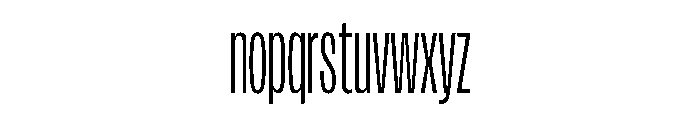 FLArtGrotesk CondensedLight Font LOWERCASE
