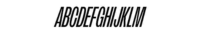 FLArtGrotesk CondensedMediumItalic Font UPPERCASE
