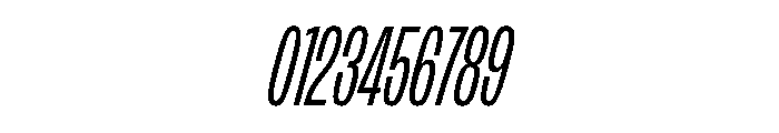 FLArtGrotesk CondensedRegularItalic Font OTHER CHARS
