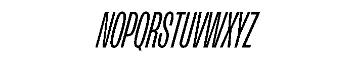 FLArtGrotesk CondensedRegularItalic Font UPPERCASE