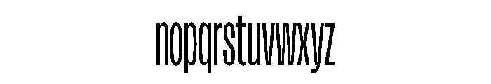 FLArtGrotesk CondensedRegular Font LOWERCASE