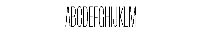 FLArtGrotesk CondensedThin Font UPPERCASE