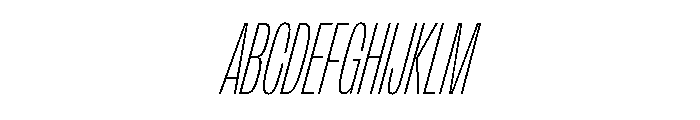 FLArtGrotesk CondensedThinItalic Font UPPERCASE
