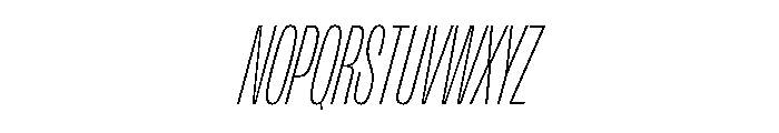 FLArtGrotesk CondensedThinItalic Font UPPERCASE