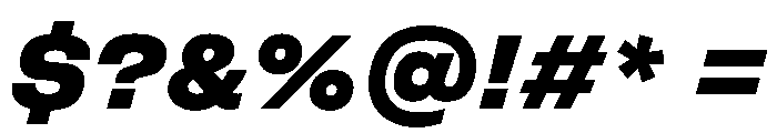 FLArtGrotesk DarkItalic Font OTHER CHARS