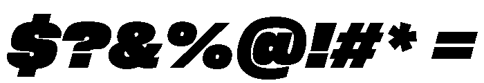 FLArtGrotesk DenseItalic Font OTHER CHARS