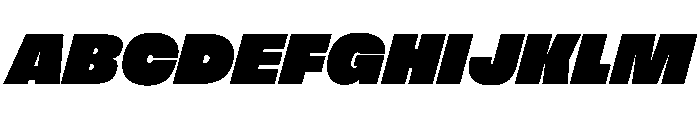 FLArtGrotesk DenseItalic Font UPPERCASE