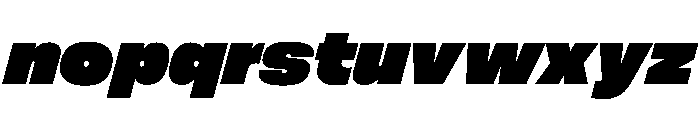 FLArtGrotesk DenseItalic Font LOWERCASE