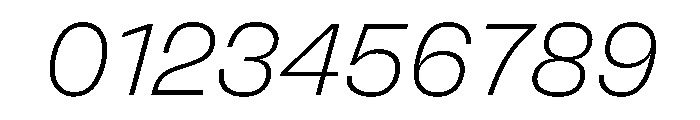 FLArtGrotesk FineItalic Font OTHER CHARS