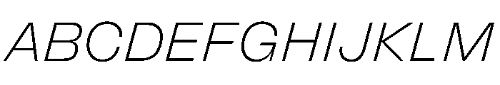 FLArtGrotesk FineItalic Font UPPERCASE