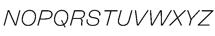 FLArtGrotesk FineItalic Font UPPERCASE