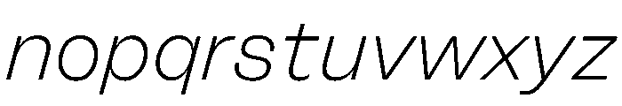 FLArtGrotesk FineItalic Font LOWERCASE