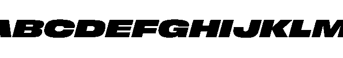 FLArtGrotesk GrandBlackItalic Font UPPERCASE