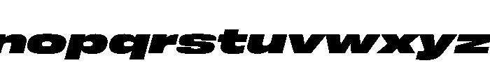FLArtGrotesk GrandBlackItalic Font LOWERCASE