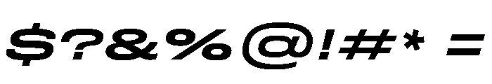 FLArtGrotesk GrandBoldItalic Font OTHER CHARS