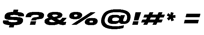 FLArtGrotesk GrandDarkItalic Font OTHER CHARS