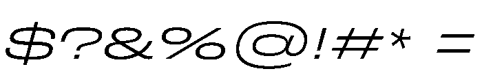 FLArtGrotesk GrandLightItalic Font OTHER CHARS
