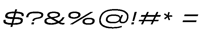 FLArtGrotesk GrandRegularItalic Font OTHER CHARS