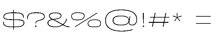 FLArtGrotesk GrandThin Font OTHER CHARS