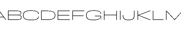 FLArtGrotesk GrandThin Font UPPERCASE