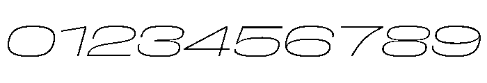 FLArtGrotesk GrandThinItalic Font OTHER CHARS