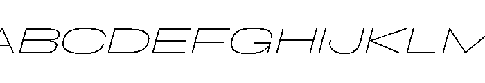 FLArtGrotesk GrandThinItalic Font UPPERCASE