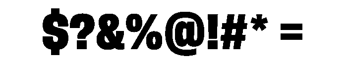 FLArtGrotesk NarrowBlack Font OTHER CHARS