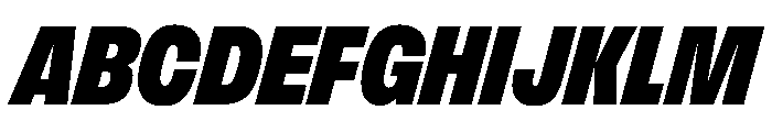 FLArtGrotesk NarrowBlackItalic Font UPPERCASE
