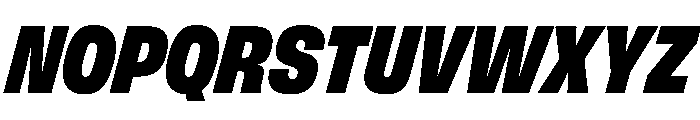 FLArtGrotesk NarrowBlackItalic Font UPPERCASE