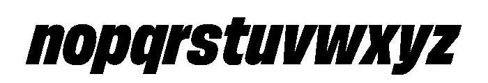FLArtGrotesk NarrowBlackItalic Font LOWERCASE